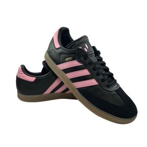 NEW Adidas Men’s Size 10 Samba Messi Indoor Soccer Shoes Black Pink